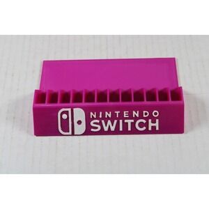 Nintendo Switch Game Case Holder, Fits up to 12 Games, Light Purple/hand painted